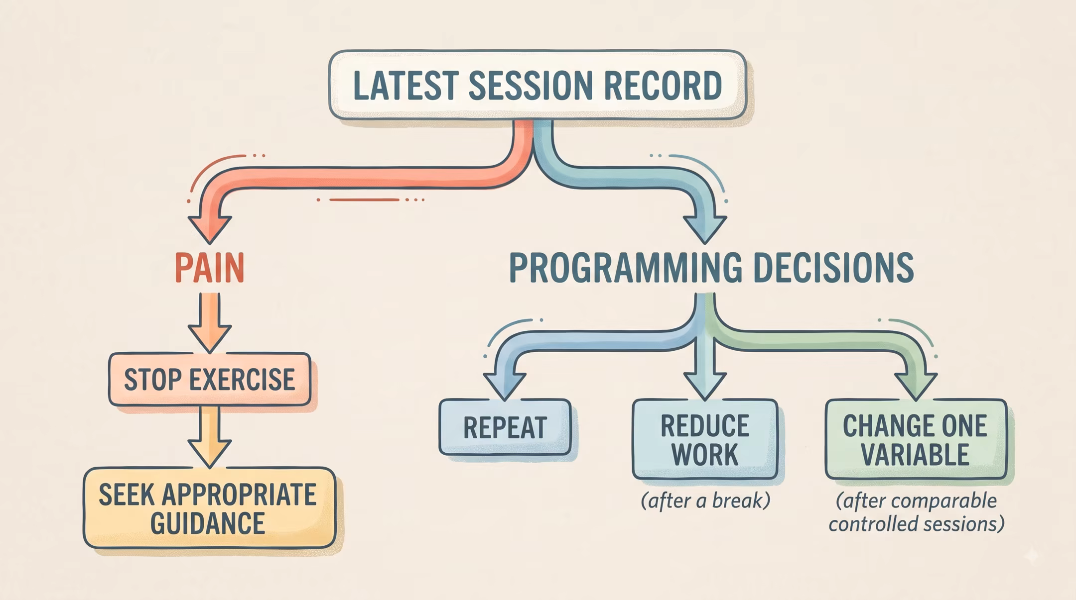 Reviewing a calisthenics training log to decide the next session progression